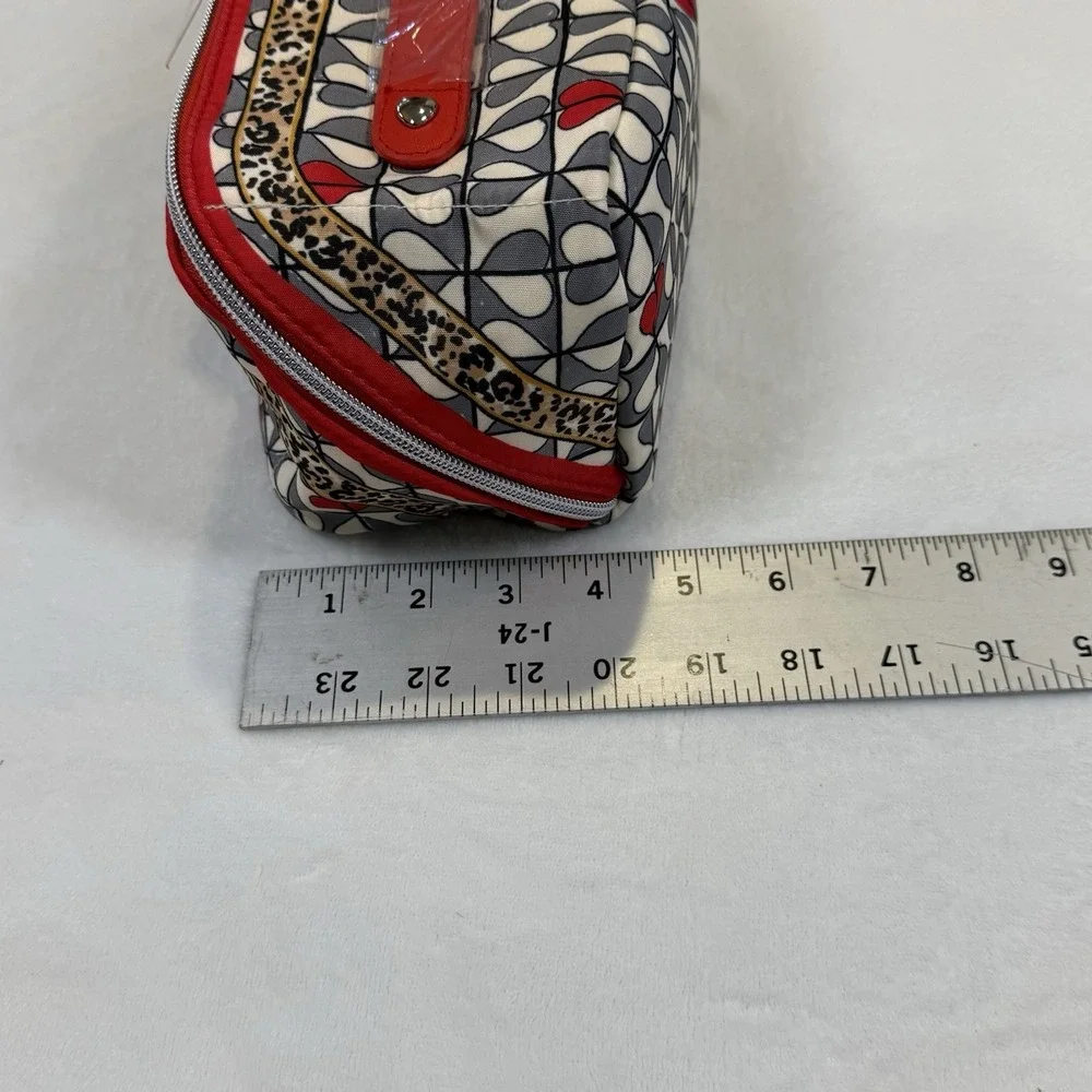 NWT Brighton Wild Love Cosmetic Bag Travel Bag Hearts Leopard Brighton